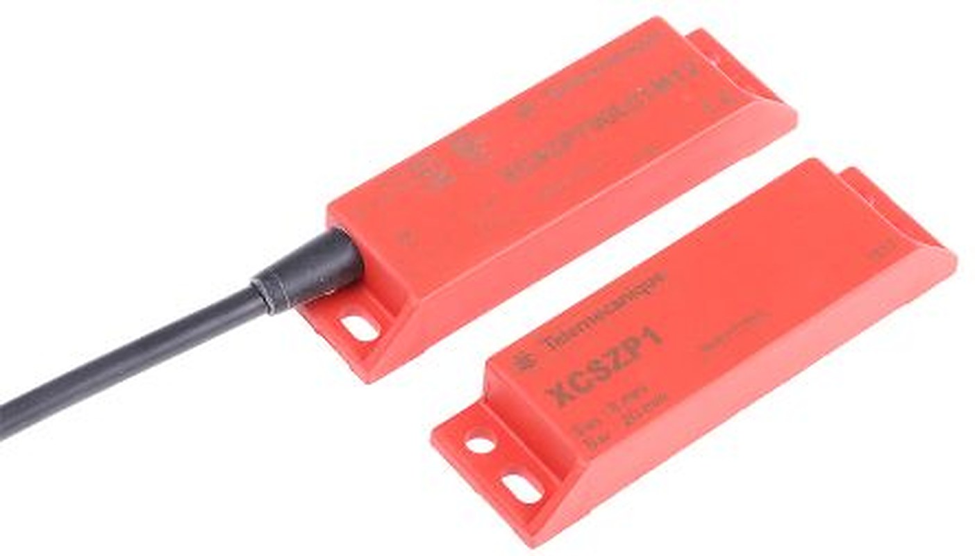 Telemecanique Sensors XCS-DMP Series Magnetic Non-Contact Safety Switch, Plastic Housing, 100V dc, 2 NC, M12
