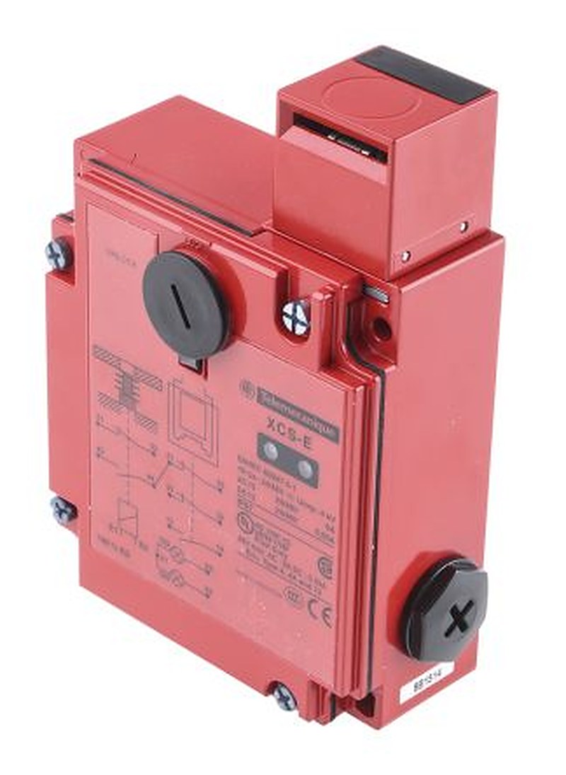 Telemecanique Sensors XCS-B Series Solenoid Interlock Switch, Power to Lock Actuator Included