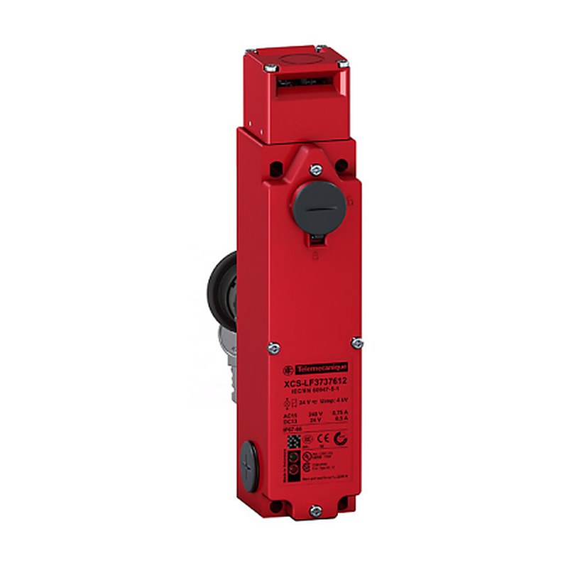 Telemecanique Sensors XCS-L Series Solenoid Interlock Switch, Power to Unlock Actuator Included