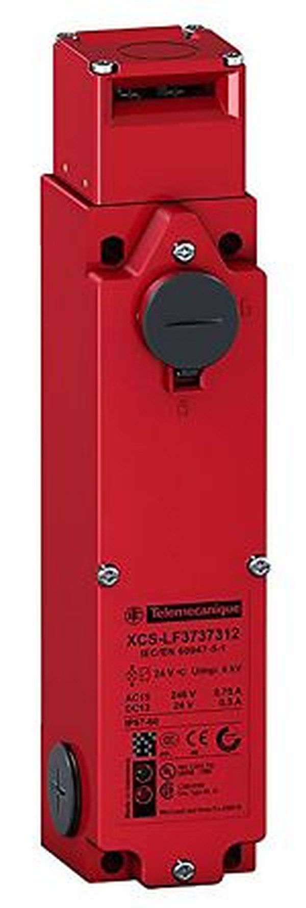 Telemecanique Sensors XCS-LF Series Solenoid Interlock Switch, Power to Lock Actuator Included
