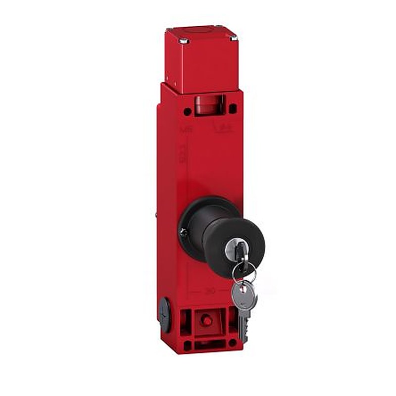 Telemecanique Sensors XCSLF Safety Rated Interlock Switch, Key Actuator Included, Zinc Alloy, Key
