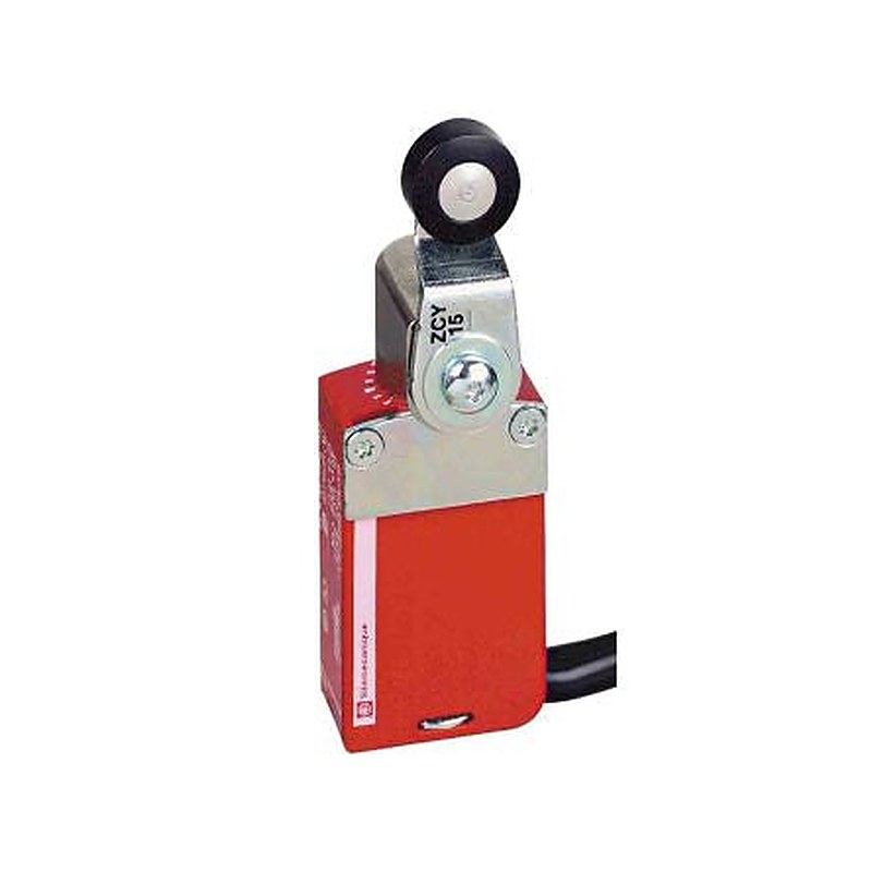 Telemecanique Sensors XCSM Series Roller Plunger Interlock Switch, 1 NO/2 NC, IP66, IP67, IP68, Zinc Zamak Alloy