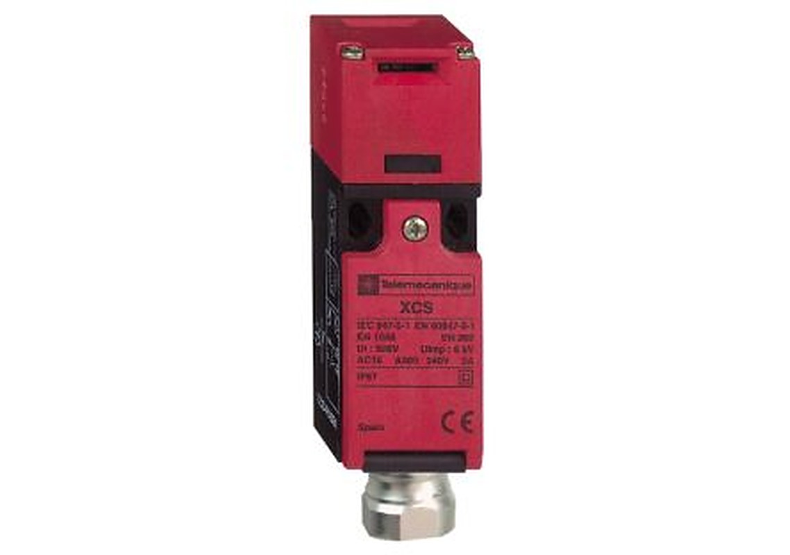 Telemecanique Sensors XCS Safety Rated Interlock Switch, Keyed Actuator Included, Plastic, Interlock