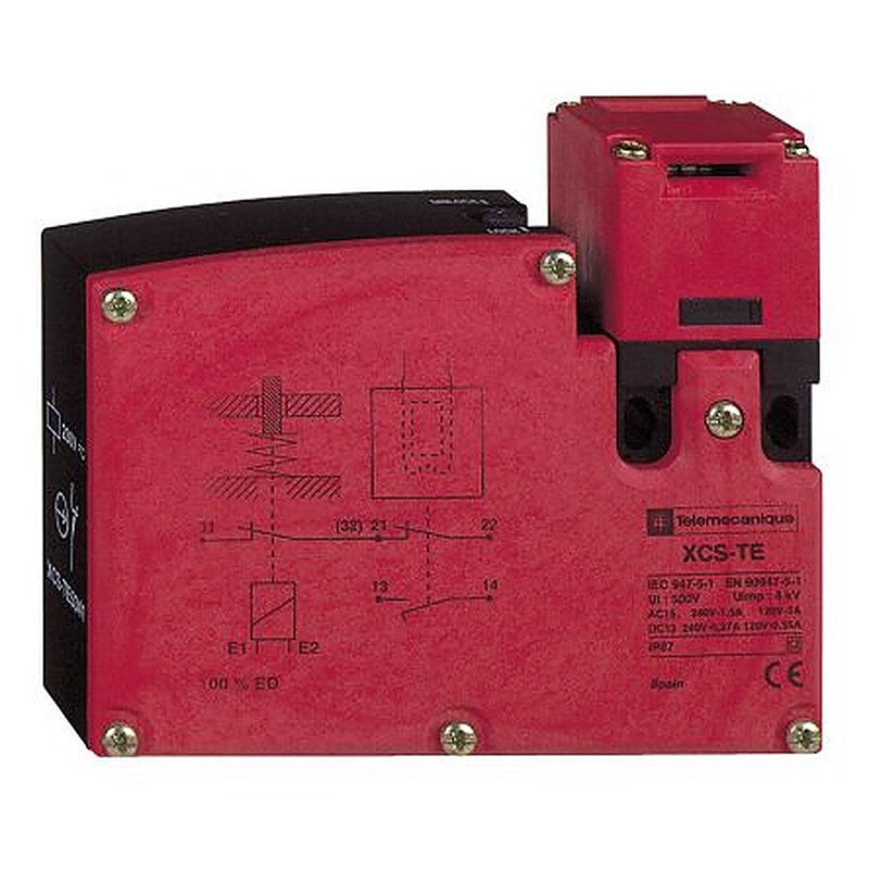 Telemecanique Sensors XCSTE Series Solenoid Interlock Switch, Power to Unlock Actuator Included