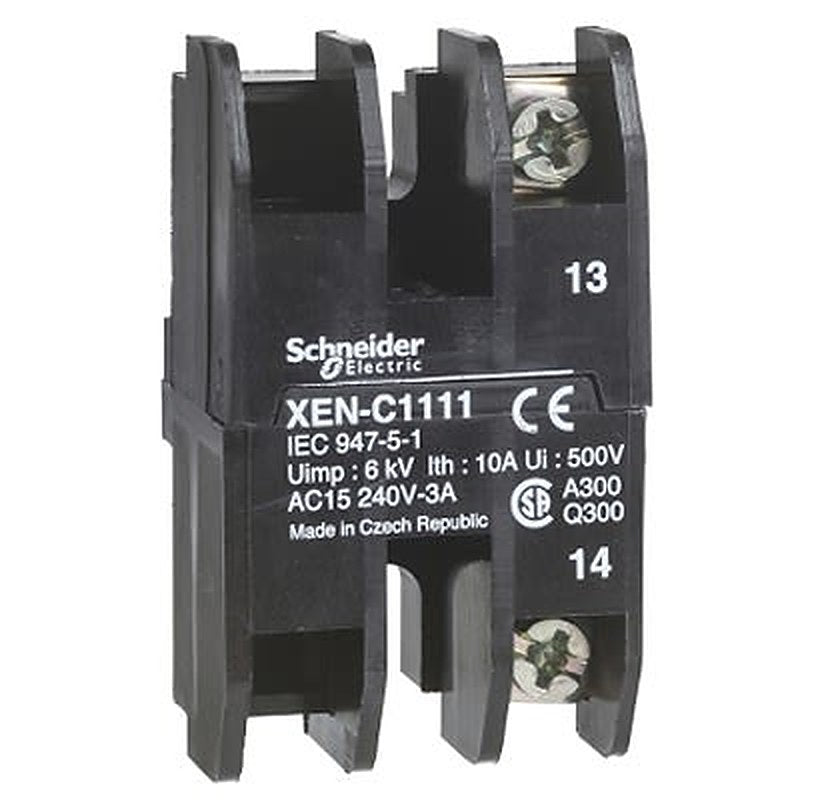 Schneider Electric XENB Series Contact Block, 400V, 1 NO/1 CO