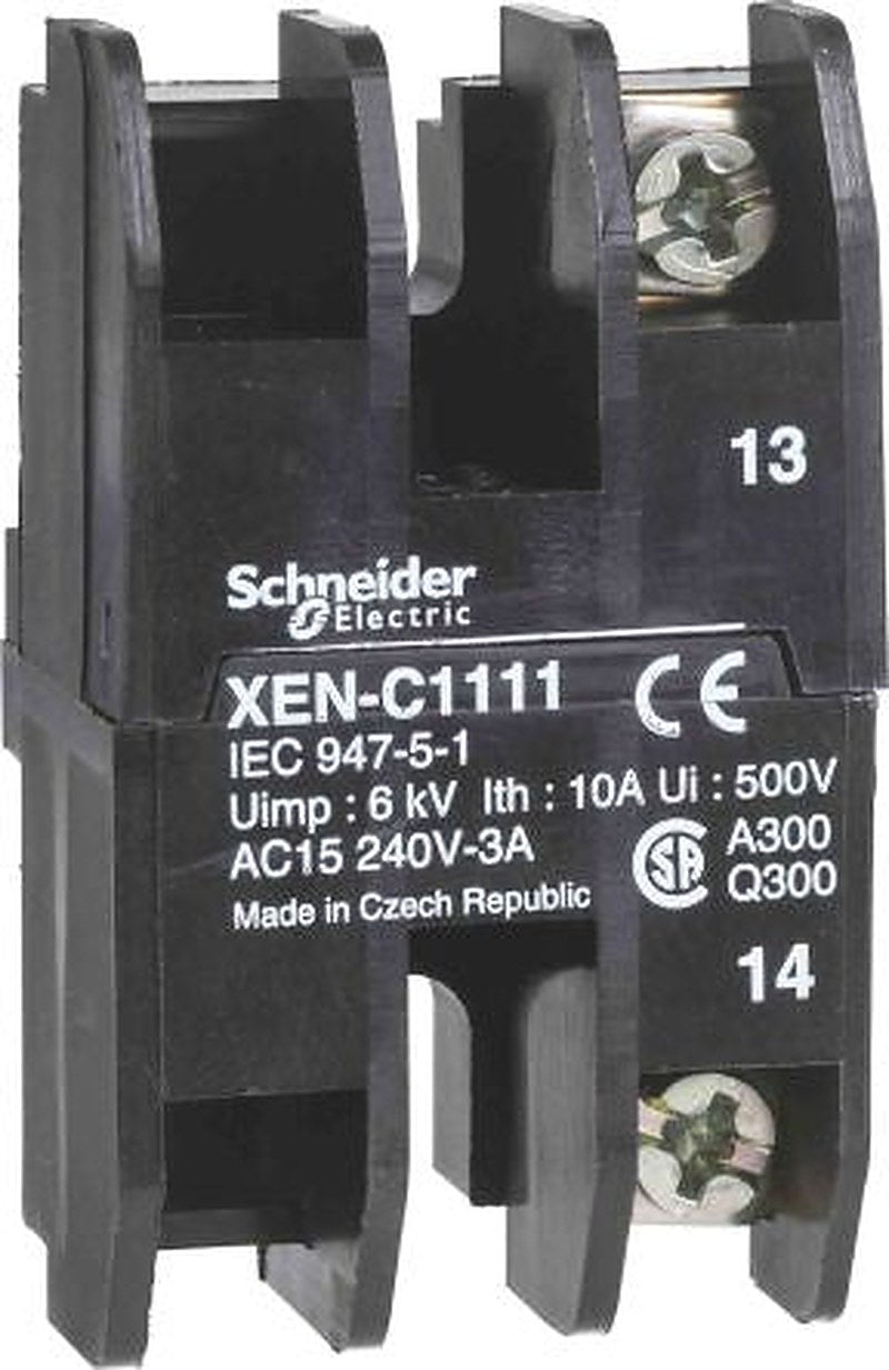 Schneider Electric Harmony Series Contact Block, 240V, 1 NO/1 NC