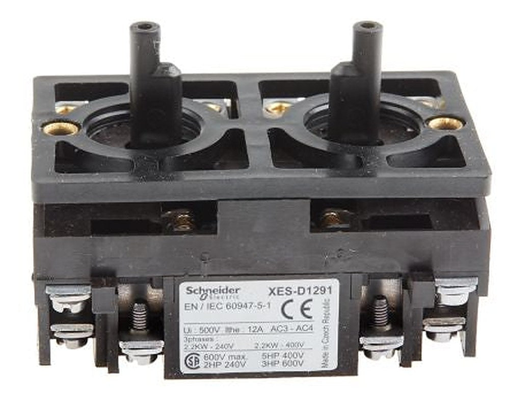 Schneider Electric XAC Series Contact Block, 600V, 2 NO