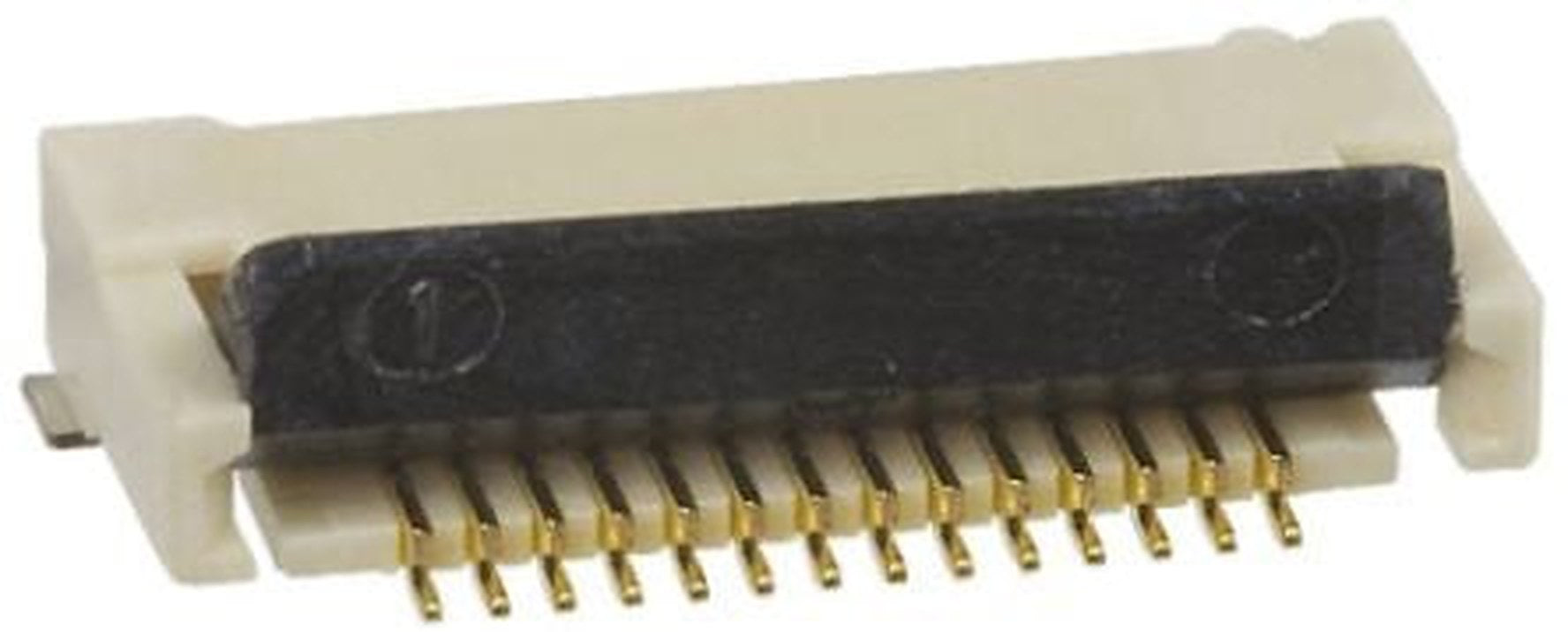 Omron, XF2M 0.5 mm Pitch 12 Way Right Angle Female FPC Connector, Solder