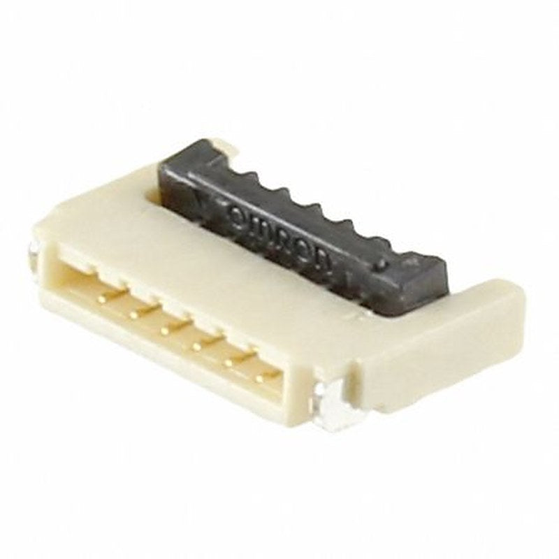 Omron, XF2U 0.5 mm Pitch 6 Way Straight FPC Connector, Solder