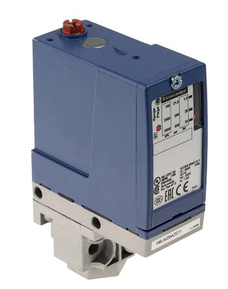 Telemecanique Sensors XMLA Series Pressure Sensor, Relay Output 1.5 bar 35 bar, Differential Reading