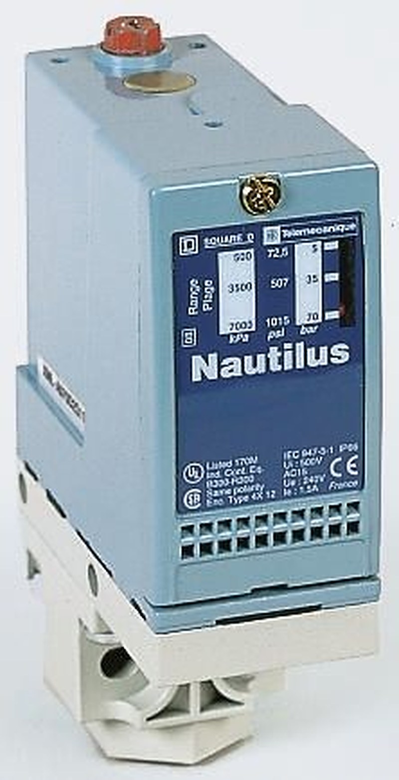 Telemecanique Sensors XMLA Series Pressure Sensor, Relay Output -0.76 bar -0.04 bar, Differential Reading