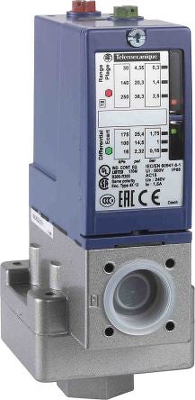 Telemecanique Sensors XMLB Series Pressure Switch 0.25 bar 4 bar