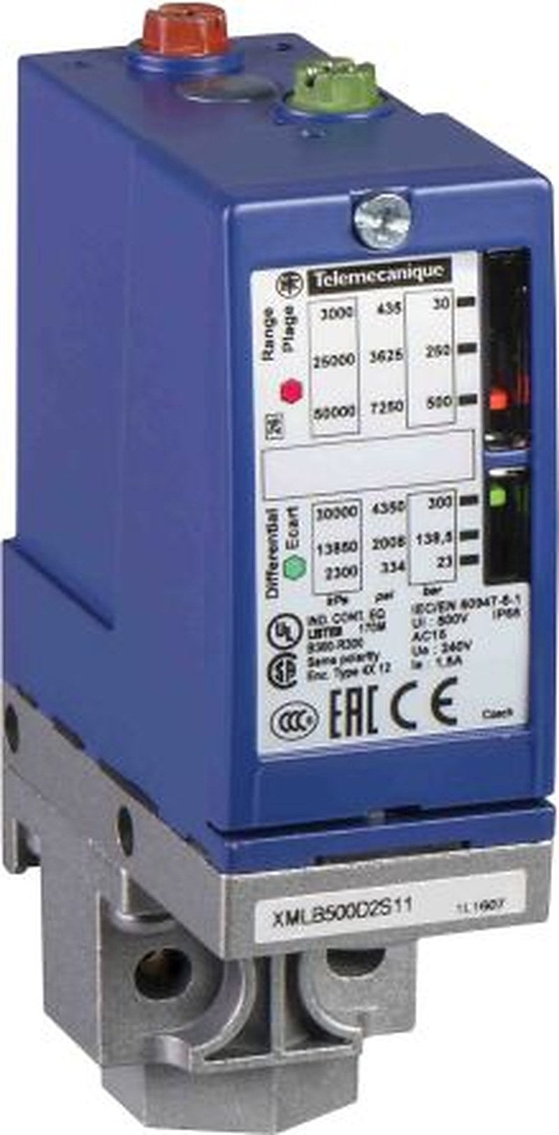 Telemecanique Sensors XMLB Series Pressure Switch 7 bar 70 bar