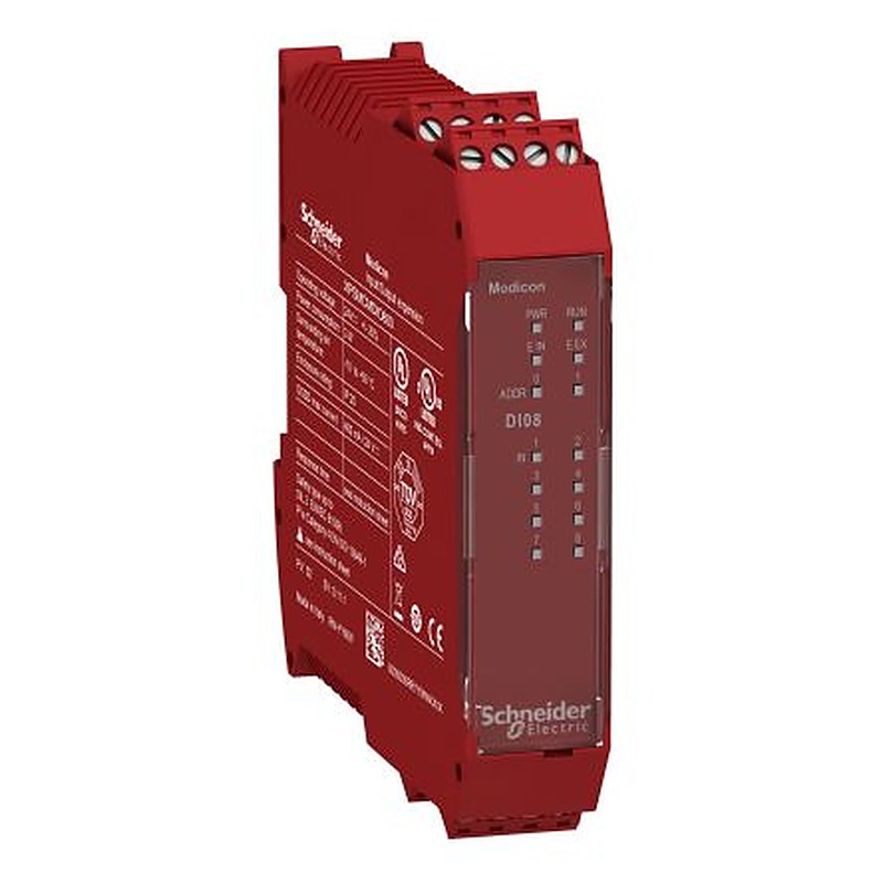 Schneider Electric XPSMCM Series Input Module, 8 Inputs, 4 Outputs, 24V dc