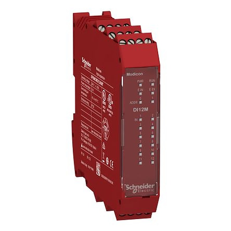 Schneider Electric XPSMCM Series Input Module, 12 Inputs, 8 Outputs, 24V dc