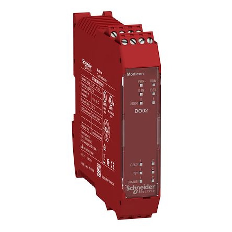 Schneider Electric XPSMCM Series Output Module, 2 Inputs, 4 Outputs, 24V dc