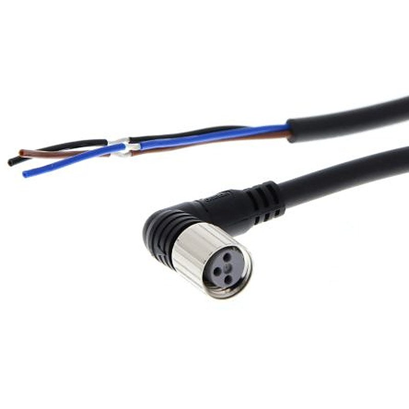 Omron Female 4 way Right Angle to Unterminated Free End Sensor Actuator Cable, 5 m