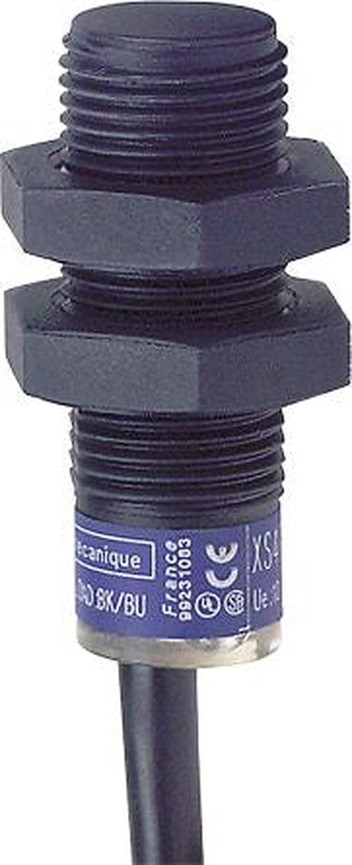 Telemecanique Sensors XS4P12PB340 Threaded Barrel Inductive Proximity Sensor, M12 x 1 PNP OsiSense XS 24V 4 mm 24 V dc