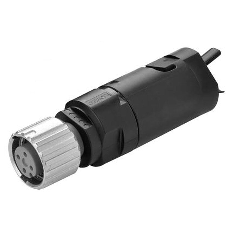 Omron Circular Connector, 4 Contacts, Cable, M12 Connector, Socket, Female, IP67, XS5 Series