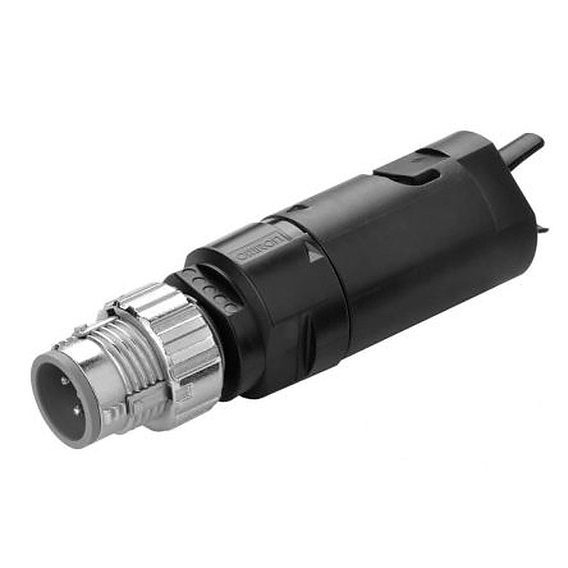 Omron Circular Connector, 4 Contacts, Cable, M12 Connector, Plug, Male, IP67, XS5 Series