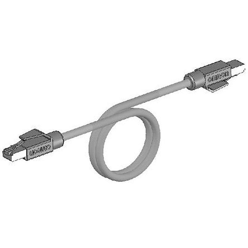 Omron XS5W-T421, 500 mm Cat5e Ethernet Cable, Light Blue