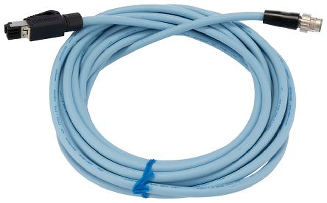Omron XS5, 5 m Cat5e Ethernet Cable, Black, Shielded 8 Screened Polyurethane Sheath