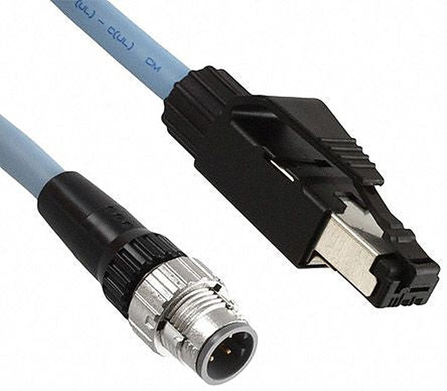 Omron XS5W, 10 m Cat5e Ethernet Cable, Black, Shielded 8 Screened Polyurethane Sheath