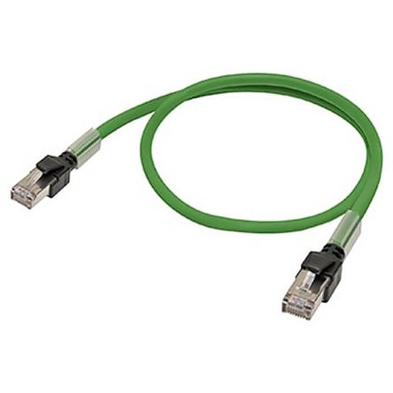 Omron XS6W, 15 m Cat5 Ethernet Cable, Green