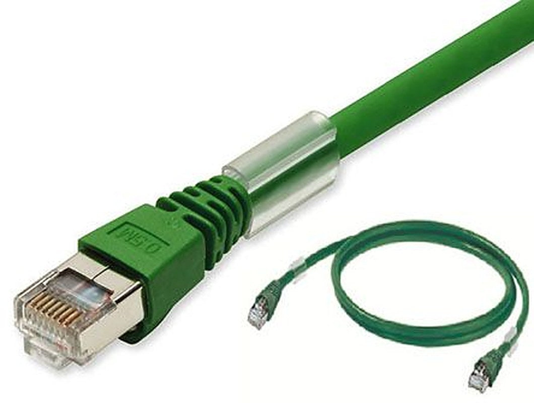 Omron XS6, 2 m Cat5 Ethernet Cable, Green, Shielded 8 Screened Polyurethane Sheath