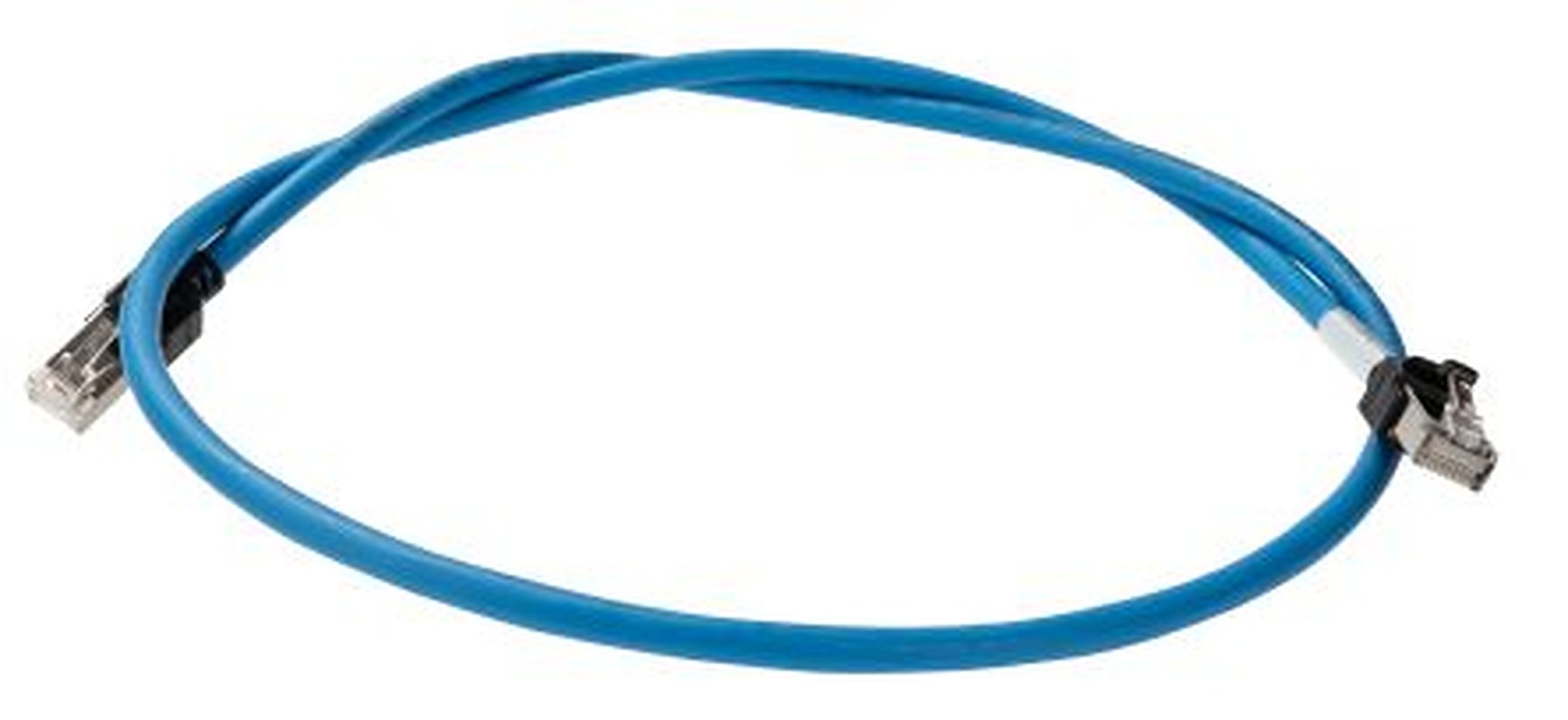 Omron XS6, 1 m Cat6 Ethernet Cable, Blue, Shielded 8 Screened Low Smoke Zero Halogen Sheath