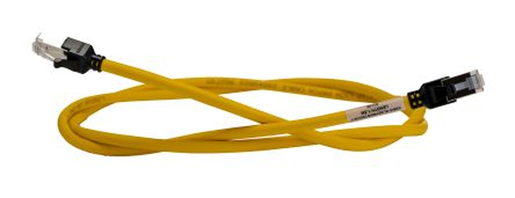 Omron XS6W, 1.5 m Cat6a Ethernet Cable, Yellow, Shielded 4 Screened Low Smoke Zero Halogen Sheath