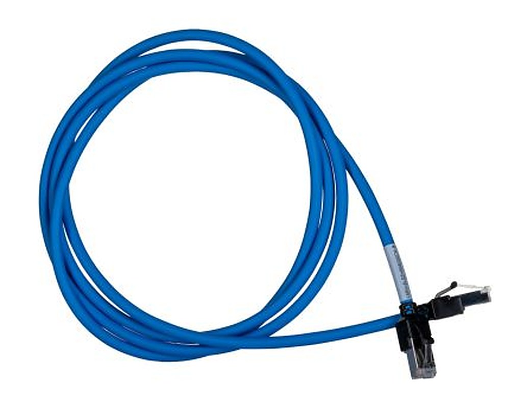 Omron XS6W, 2 m Cat6a Ethernet Cable, Blue, Shielded 8 Screened Low Smoke Zero Halogen Sheath