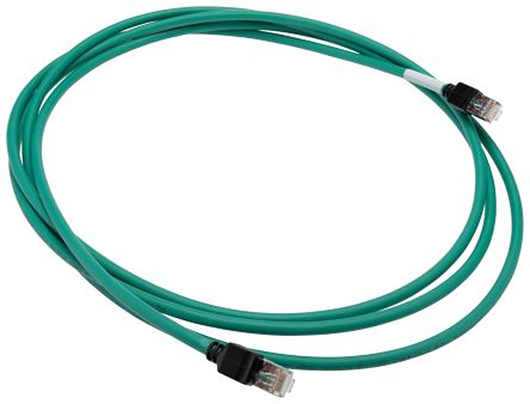 Omron XS6, 3 m Cat6a Ethernet Cable, Green, Shielded Screened Low Smoke Zero Halogen Sheath