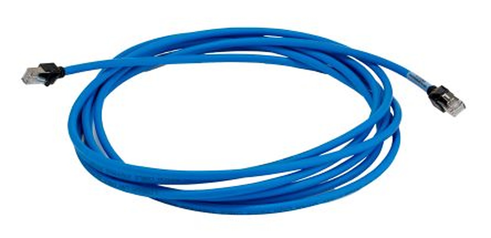 Omron XS6W, 5 m Cat6a Ethernet Cable, Blue, Shielded Screened Low Smoke Zero Halogen Sheath