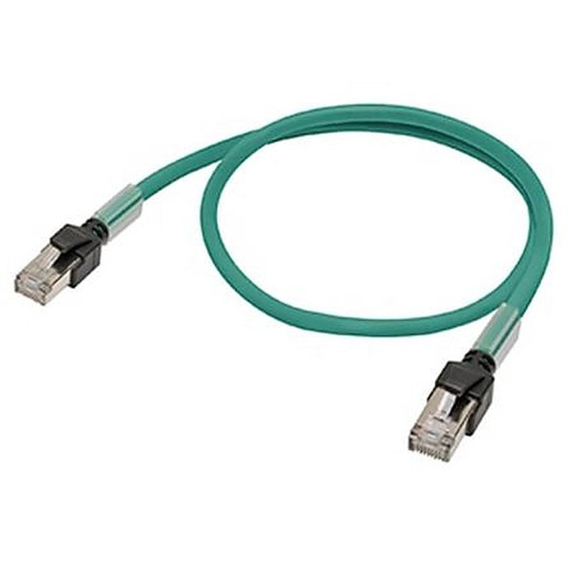 Omron XS6W, 7.5 m Cat6a Ethernet Cable, Green