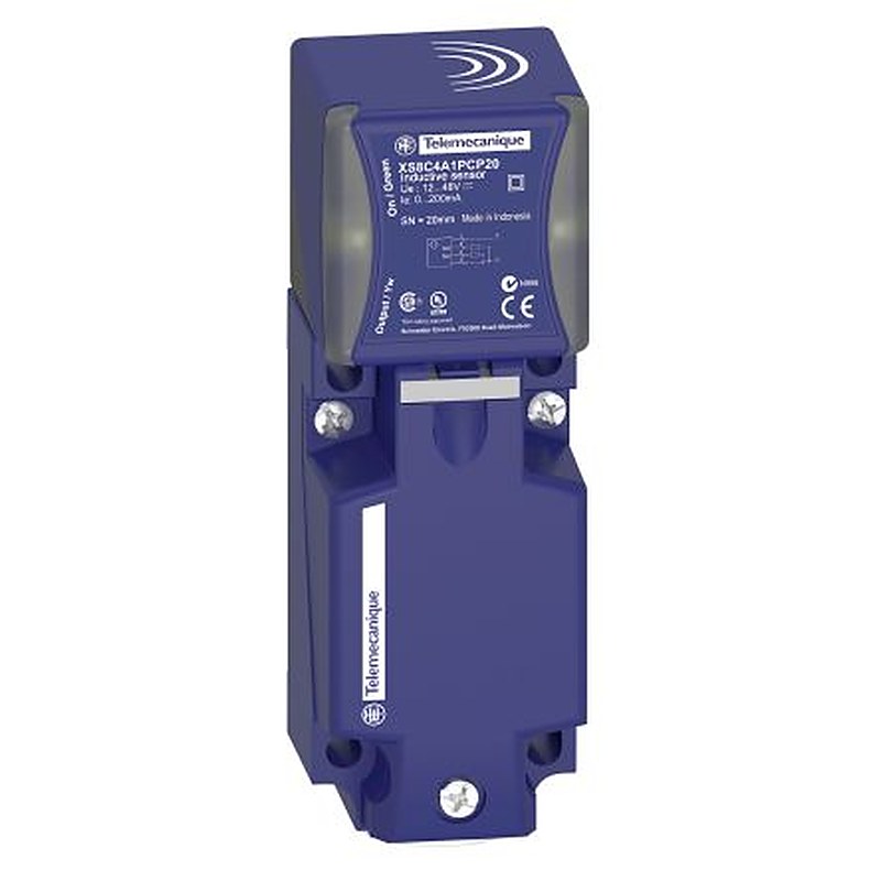 Telemecanique Sensors XS8C4A1NCP20 Block Inductive Proximity Sensor, M20 x 1.5 NPN OsiSense XS 48V 20 mm 48 V dc 200mA