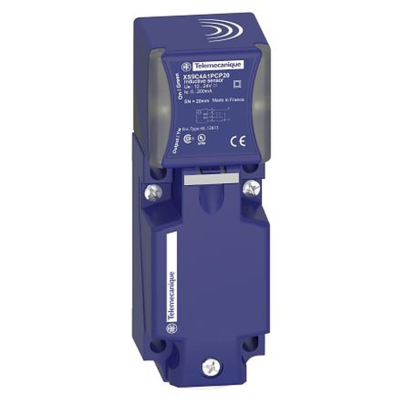 Telemecanique Sensors XS9C4A1PCP20 Rectangular Inductive Proximity Sensor, M20 x 1.5 PNP OsiSense XS 24V 20 mm 24 V dc