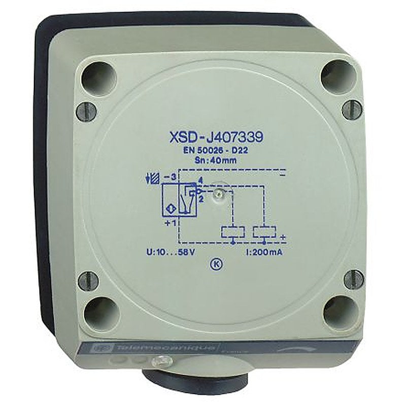 Telemecanique Sensors XSDH603629 Block Inductive Proximity Sensor, PG13.5 4 to 20 mA XS 24V dc 40 mm 24 V dc 20mA