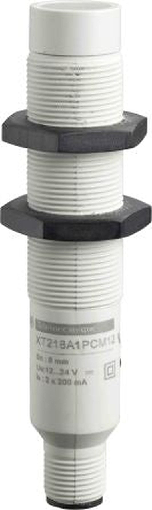 Telemecanique Sensors XT218A1PCM12 Threaded Barrel Capacitive Proximity Sensor XT 8 mm, M18 x 1 PNP 400mA 24V dc 30 V dc