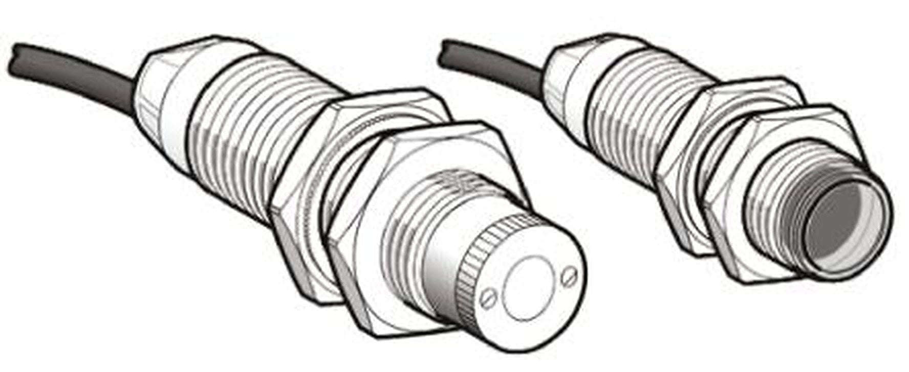 Telemecanique Sensors Through Beam Photoelectric Sensor, Cylindrical Sensor