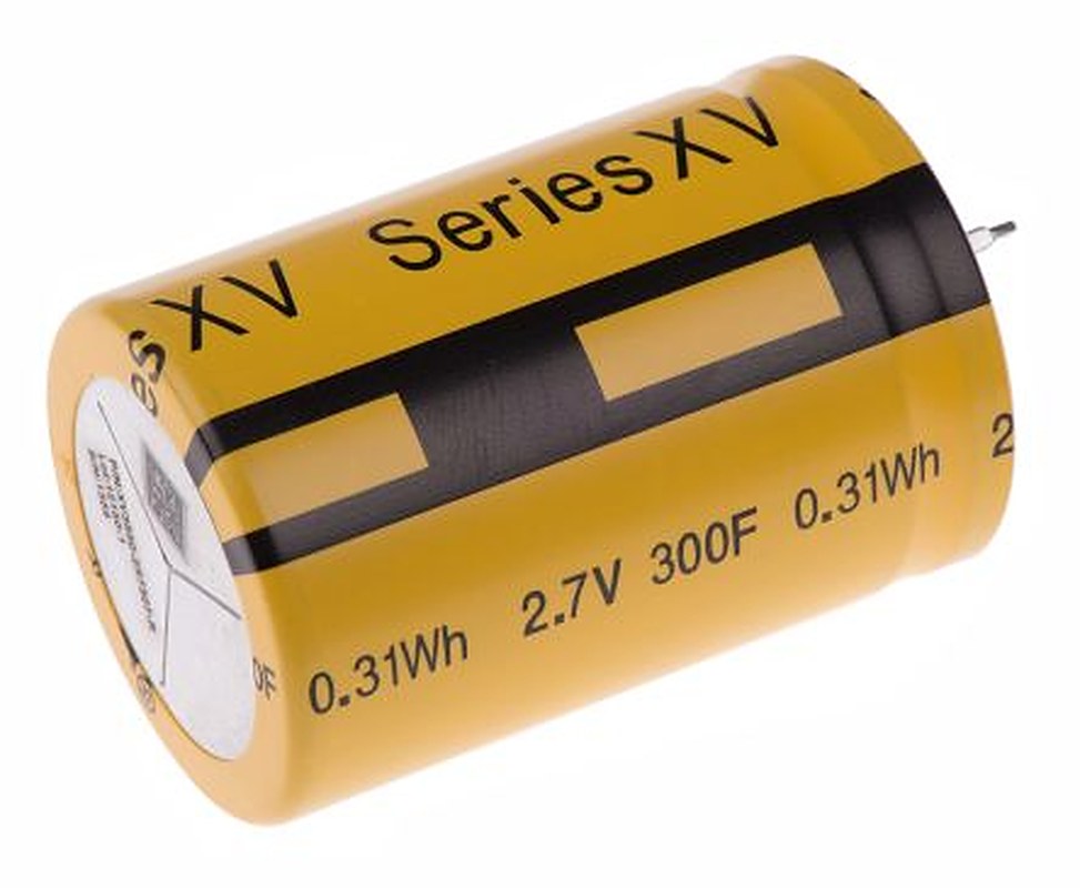 Eaton 300 μF Supercapacitor -5 to +10 % Tolerance, Supercap XV 2.7V dc, Through Hole