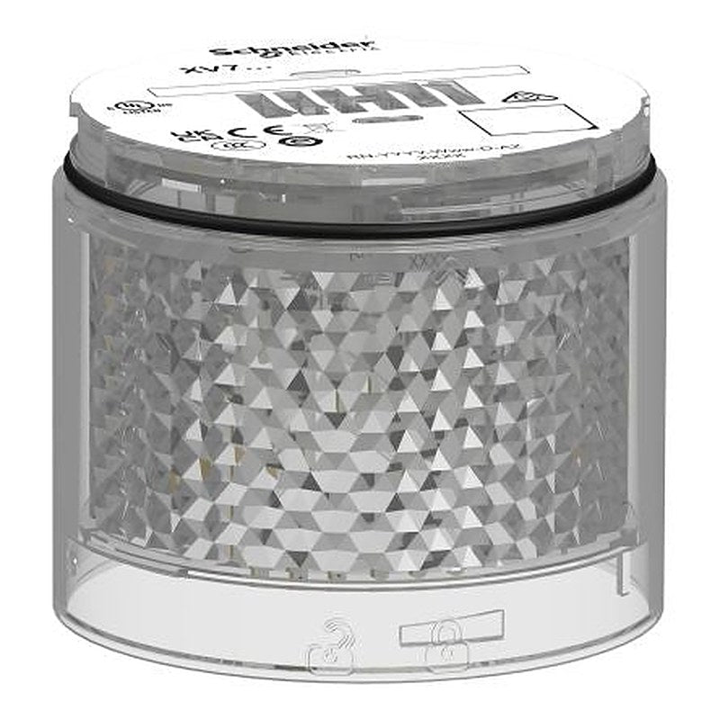 Schneider Electric Harmony XVB7 Series White Flashing Effect Indicator Light, LED Bulb 24V ac/dc, AC/DC, IP66