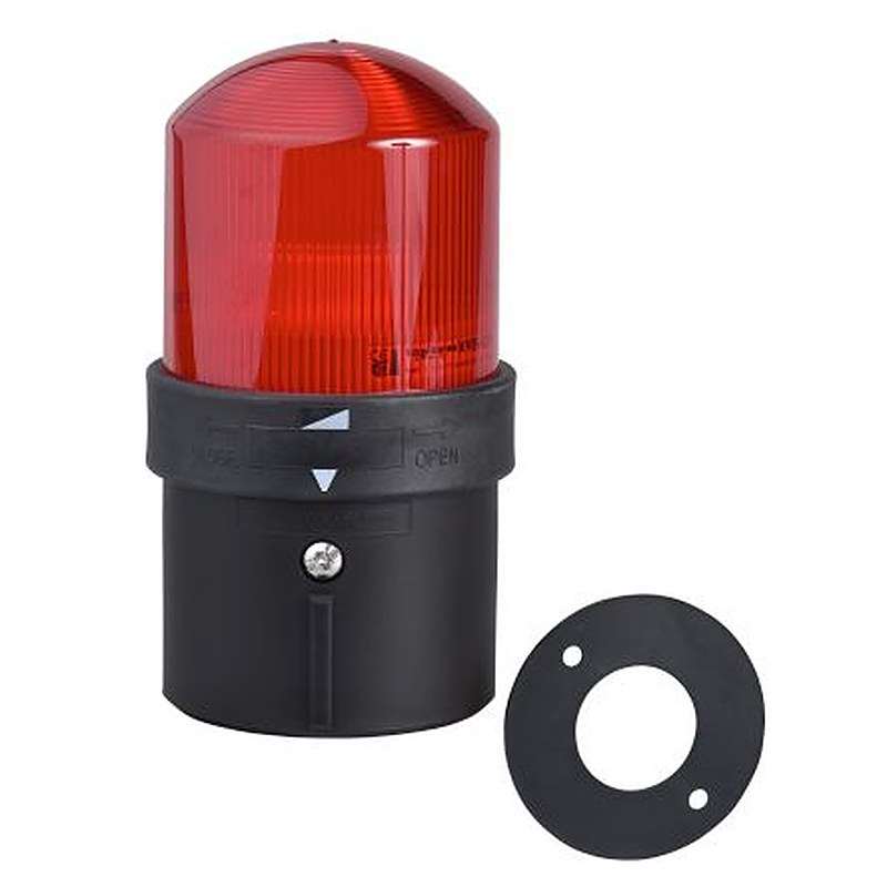 Schneider Electric XVBL Series Red Steady Beacon 120V ac, LED Bulb Base, IP66, IP65