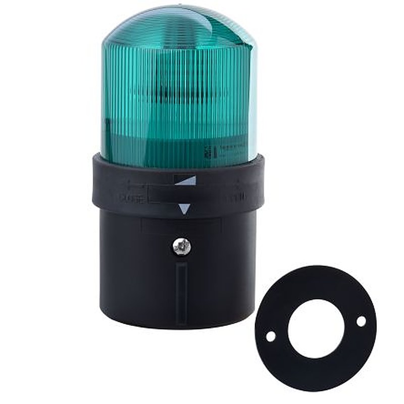 Schneider Electric Harmony XVBL Series Green Flashing Effect Beacon Unit, LED Bulb 24V, AC/DC, IP66, IP65