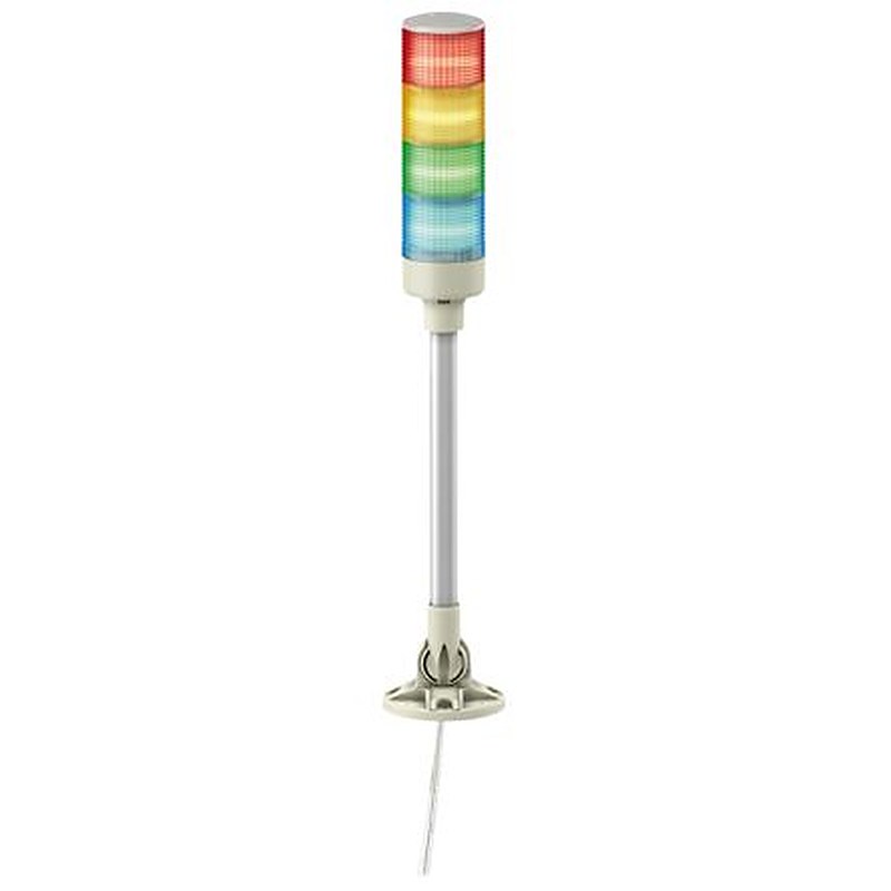 Schneider Electric Harmony XVC6 Series Red Signal Tower No Sounder Component, 1 Lights 24V Base
