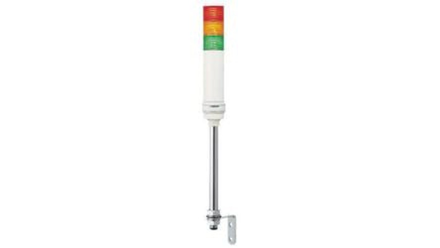 Schneider Electric Harmony Series Amber, Green, Red Signal Tower Buzzer, 3 Lights 24V ac/dc Tube