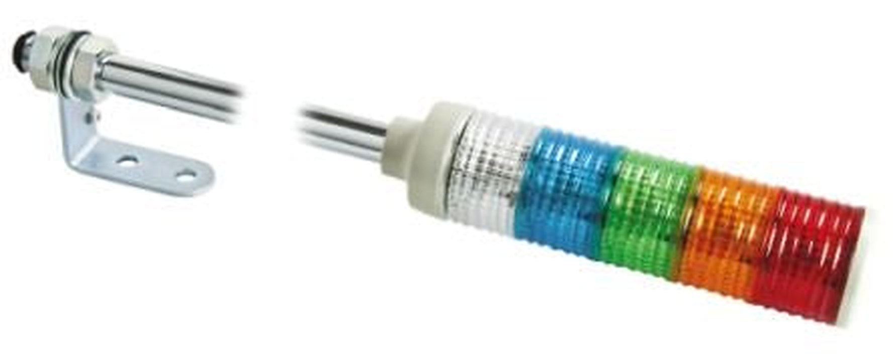 Schneider Electric Harmony Series Green, Blue, Amber, Clear, Red Signal Tower Buzzer, 5 Lights