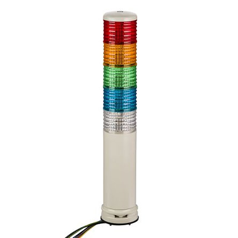 Schneider Electric Harmony XVC6 Series Green, Orange, Red, Blue Signal Tower Buzzer, 5 Lights 240V Tube