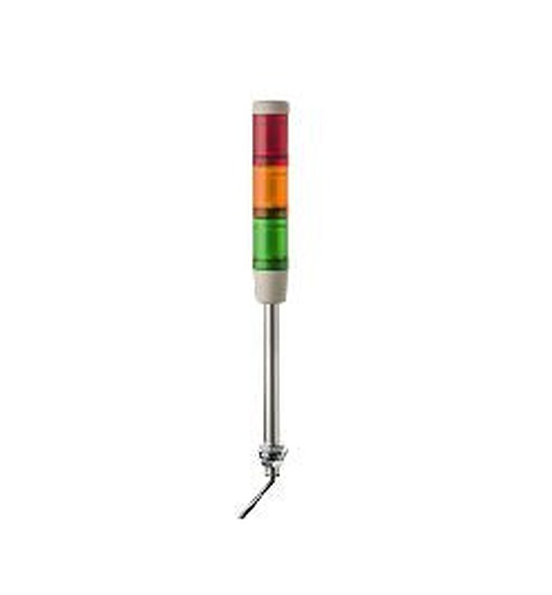 Schneider Electric Harmony XVM Series Amber, Green, Red Signal Tower No Sounder Component, 3 Lights 24V ac/dc Vertical