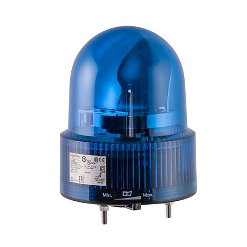 Schneider Electric Harmony XVR Series Blue Rotating Beacon 24V ac/dc, LED Bulb Screw, IP23
